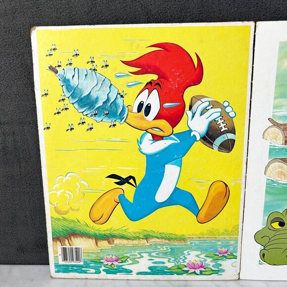 Vintage Woody Woodpecker & Donald Duck Frame Tray Puzzles - 70s/80s Whitman - Picture 8 of 9